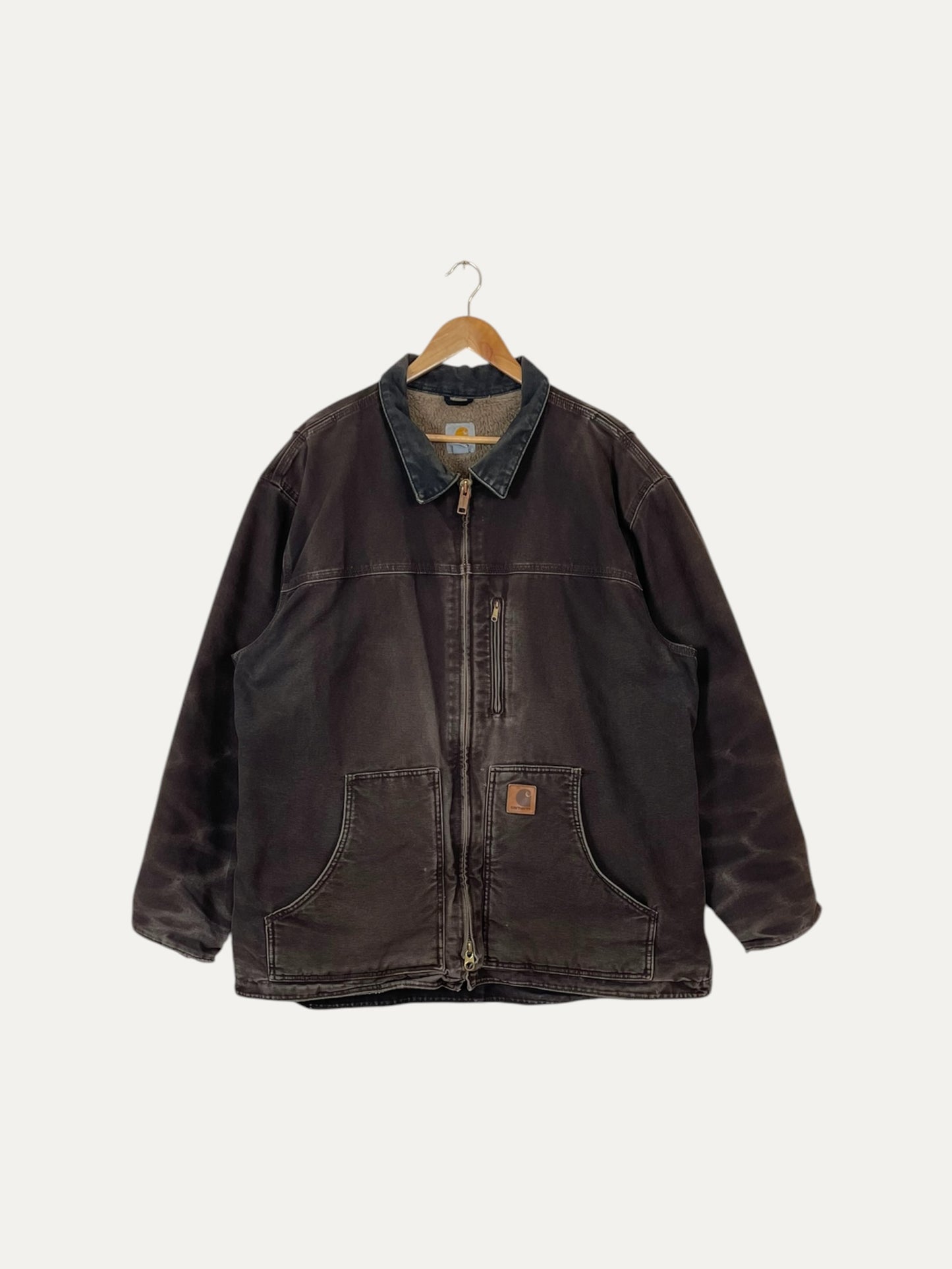 90's Carhartt Vintage Sherpa Lined Heavy Duty Jacket Size 2XL