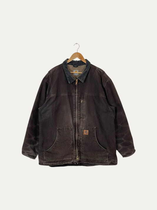 90's Carhartt Vintage Sherpa Lined Heavy Duty Jacket Size 2XL