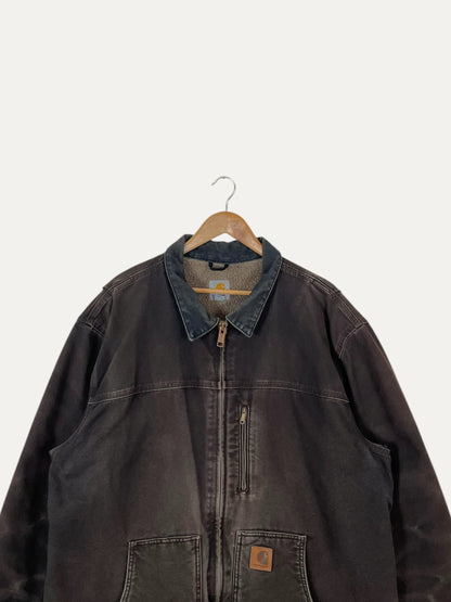 90's Carhartt Vintage Sherpa Lined Heavy Duty Jacket Size 2XL