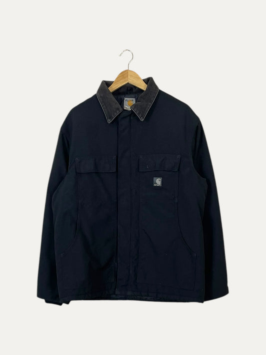 90's Carhartt Vintage Quilt Lined Heavy Duty Corduroy Collar Jacket Size XL