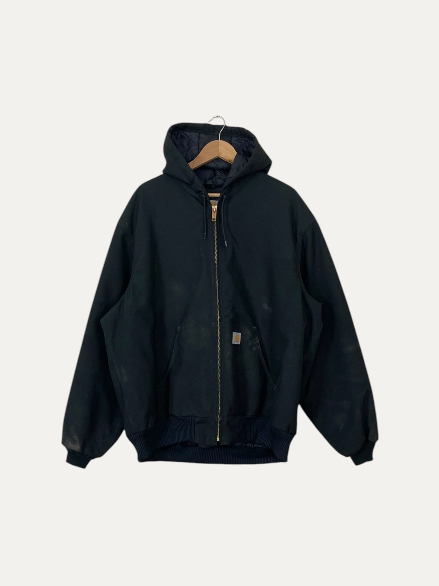 90's Carhartt Vintage Quilt Lined Heavy Duty Hooded Jacket Size XL-2XL