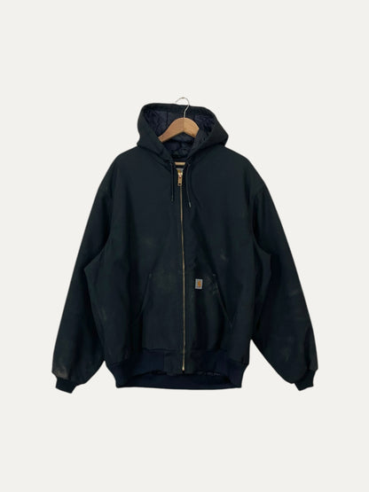 90's Carhartt Vintage Quilt Lined Heavy Duty Hooded Jacket Size XL-2XL