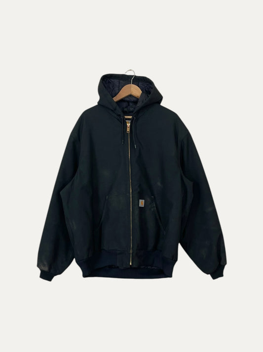 90's Carhartt Vintage Quilt Lined Heavy Duty Hooded Jacket Size XL-2XL