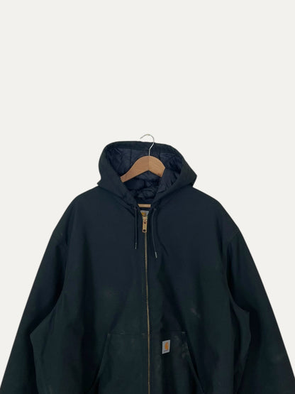 90's Carhartt Vintage Quilt Lined Heavy Duty Hooded Jacket Size XL-2XL