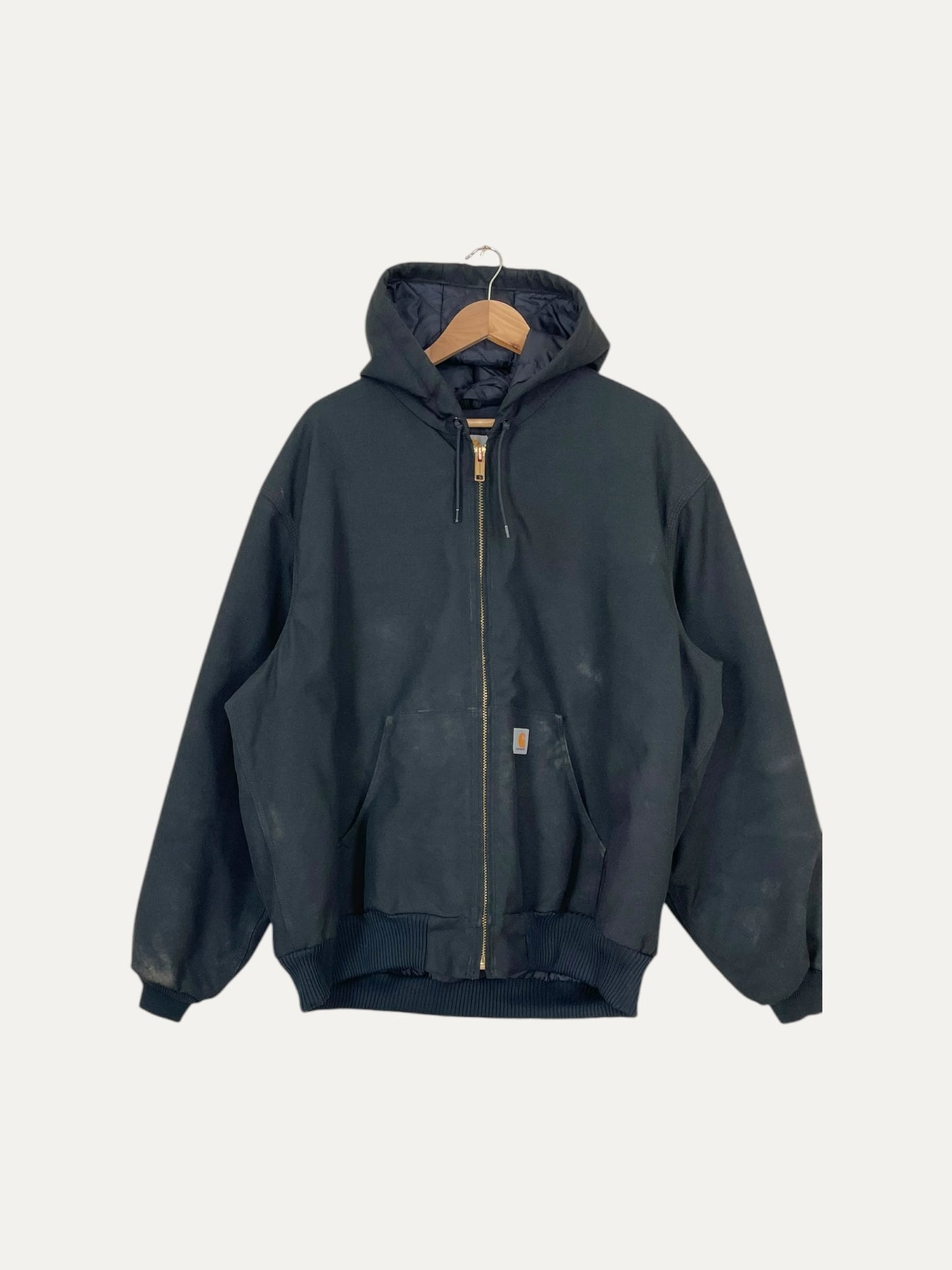 90's Carhartt Vintage Quilt Lined Heavy Duty Hooded Jacket Size XL-2XL