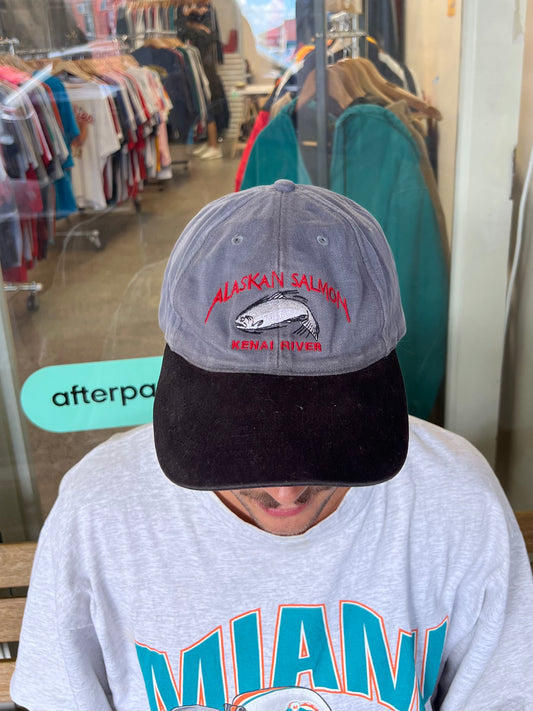 90's Alaskan Salmon Embroidered Vintage Cap