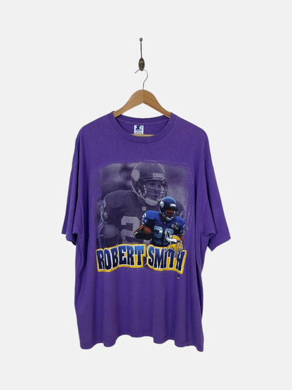 90's Starter Minnesota Vikings Robert Smith Vintage T-Shirt Size 2XL