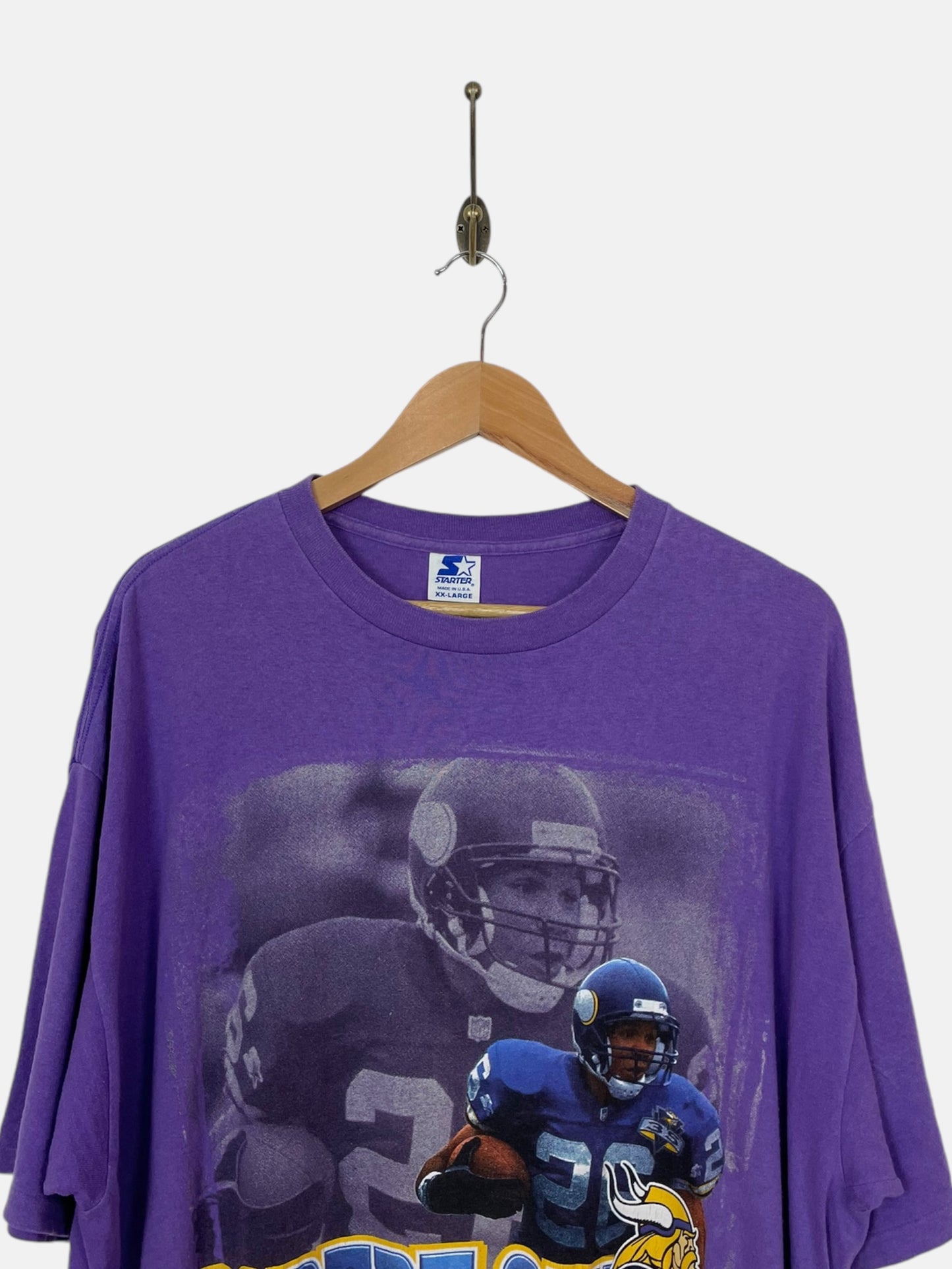 90's Starter Minnesota Vikings Robert Smith Vintage T-Shirt Size 2XL