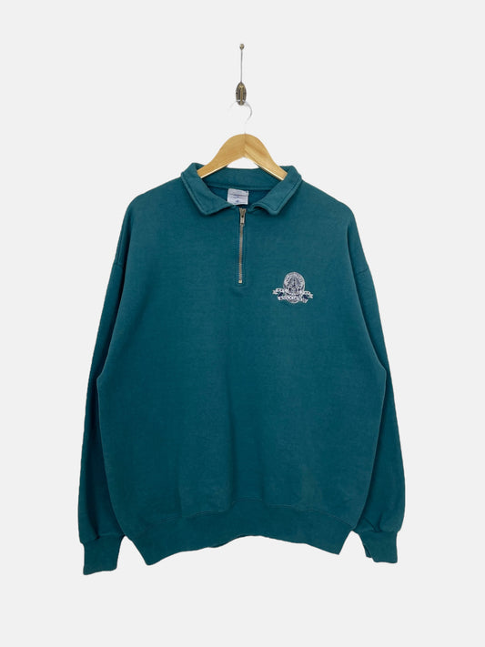 90's Ventura Police Officers Association Quarter Zip Vintage Sweatshirt Size XL