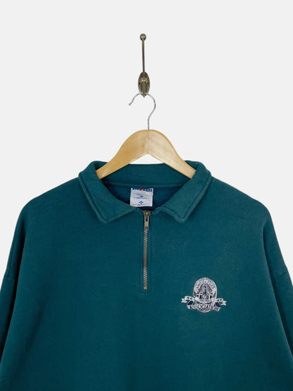 90's Ventura Police Officers Association Quarter Zip Vintage Sweatshirt Size XL