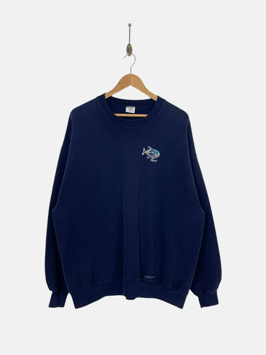 90's Maui Sweatshirt Embroidered Size XL
