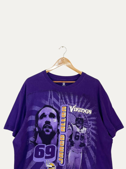 90's Vikings Jared Allen #69 Vintage T-Shirt Size 2XL
