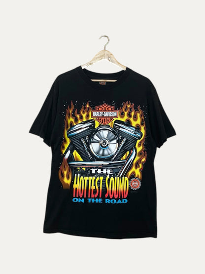 90's Harley Davidson Hottest Sound on the Road Vintage T-Shirt Size L
