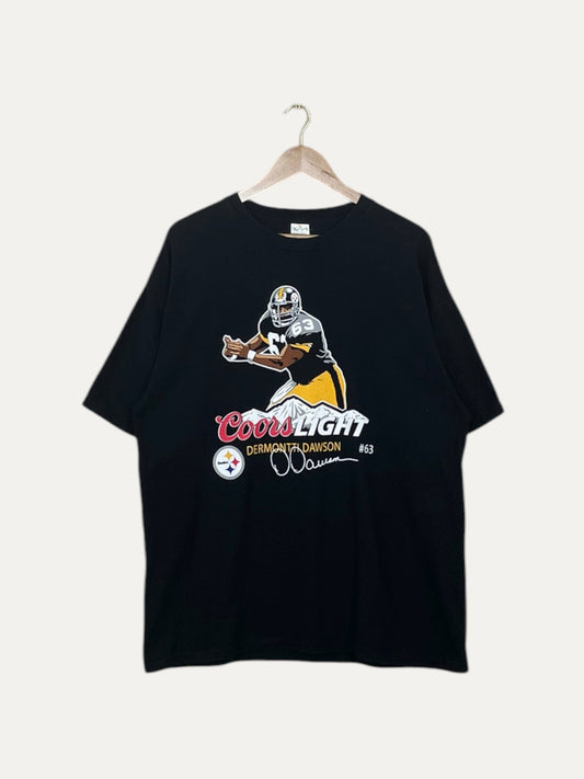 90's Steelers Dermontti Dawson #63 Vintage T-Shirt Size XL