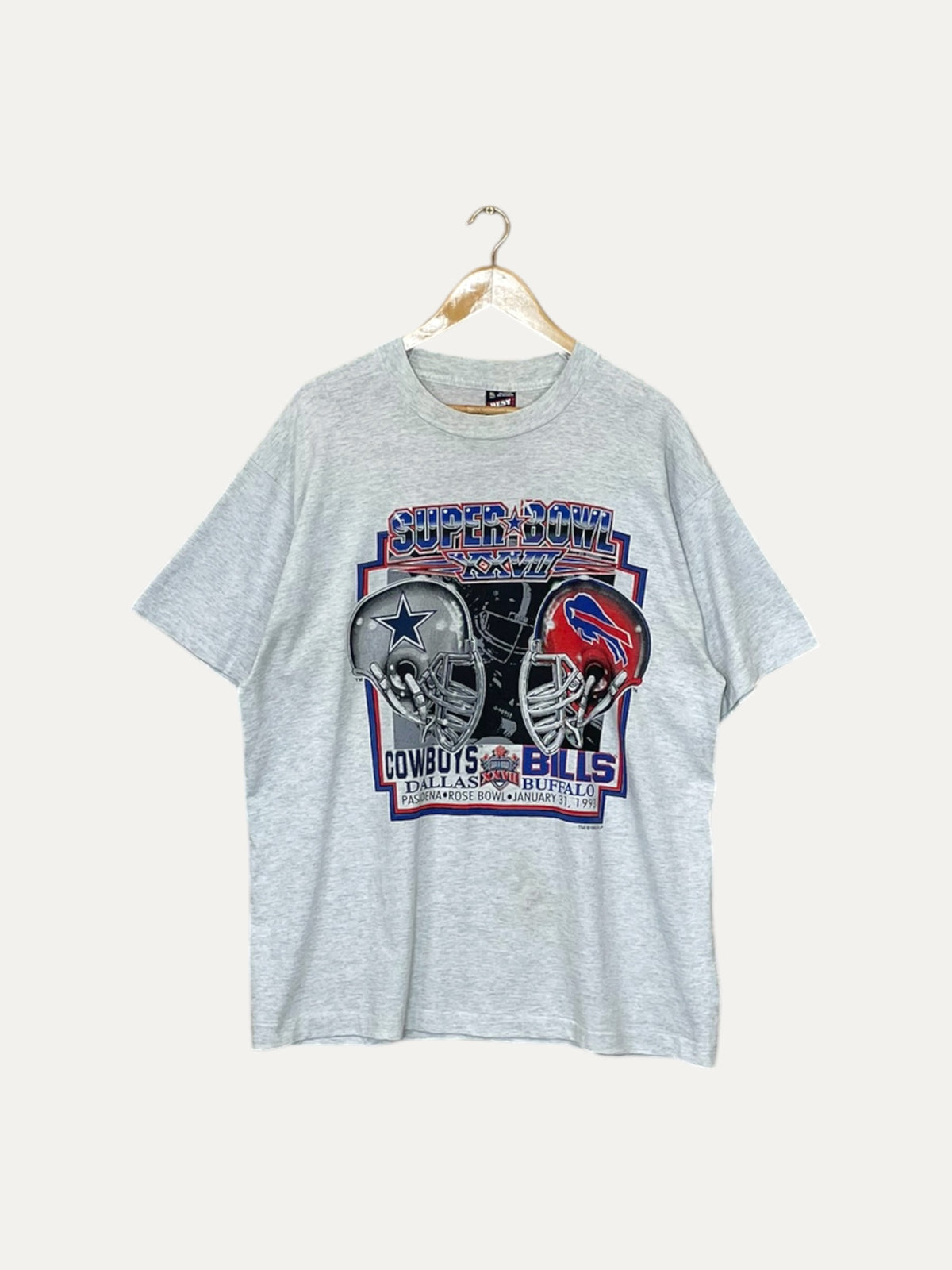 90's Cowboys vs Bills Super Bowl Vintage T-Shirt Size XL