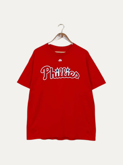 90's Philadelphia Phillies Domonic Brown #9 Vintage T-Shirt Size L