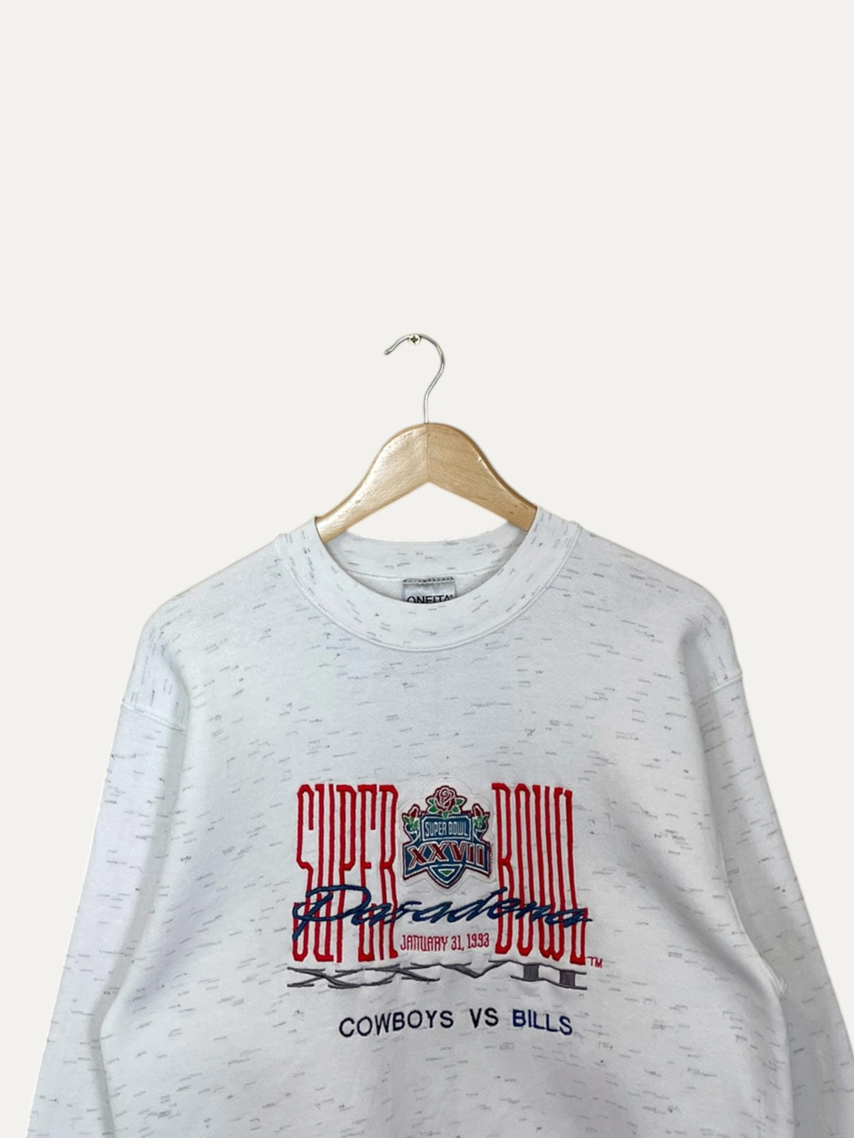 90's Cowboys vs Bills Embroidered Vintage Sweatshirt S