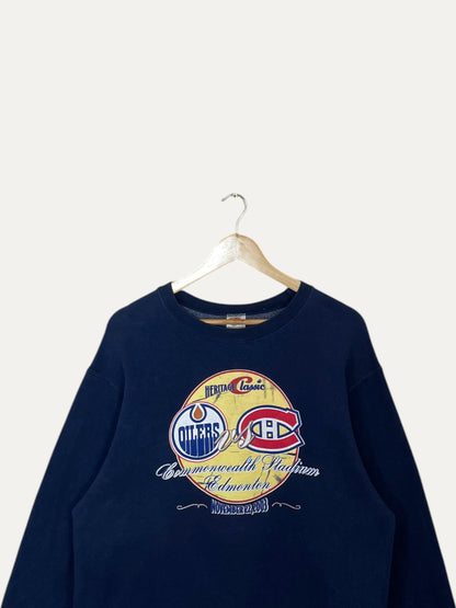 90's Oilers vs Cubs Heritage Classic Vintage Sweatshirt S