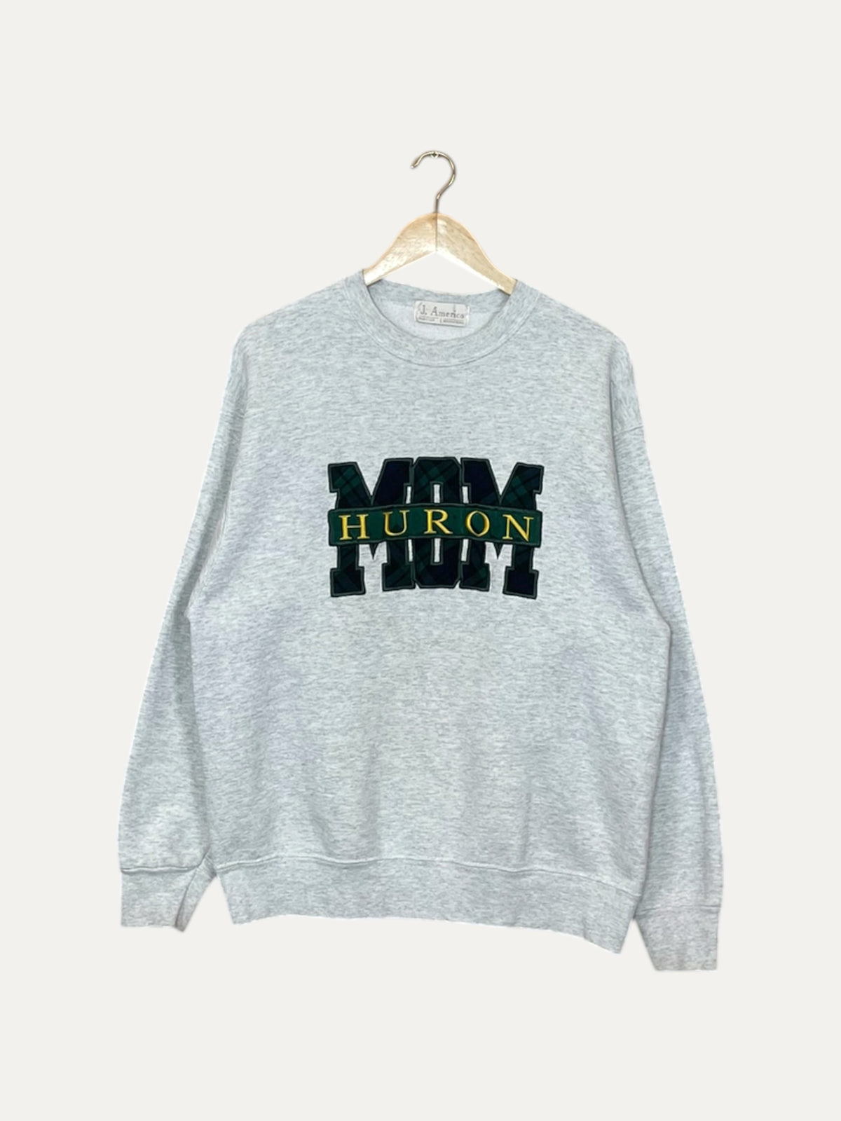 90's Huron University Mom Embroidered Vintage Sweatshirt M