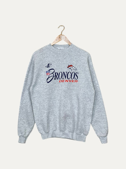90's Denver Broncos Embroidered Vintage Sweatshirt M