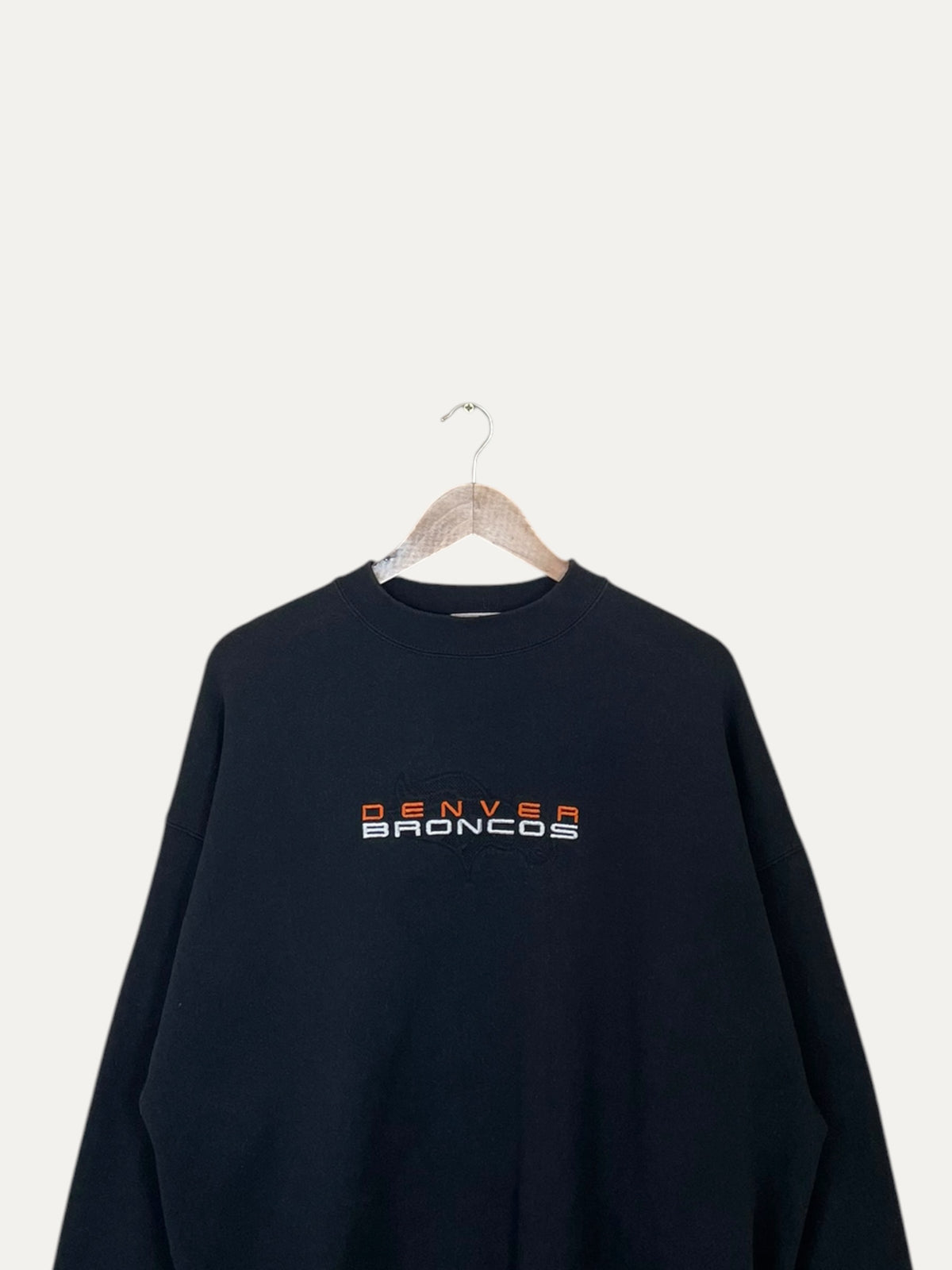 90's Denver Broncos Embroidered Vintage Sweatshirt L