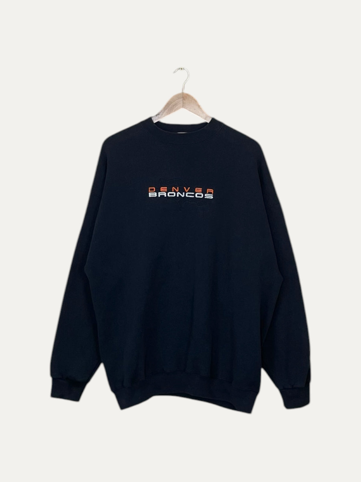 90's Denver Broncos Embroidered Vintage Sweatshirt L