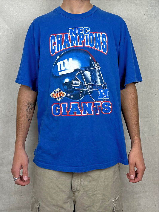 NFL Super Bowl New York Giants Vintage T-Shirt Size XL