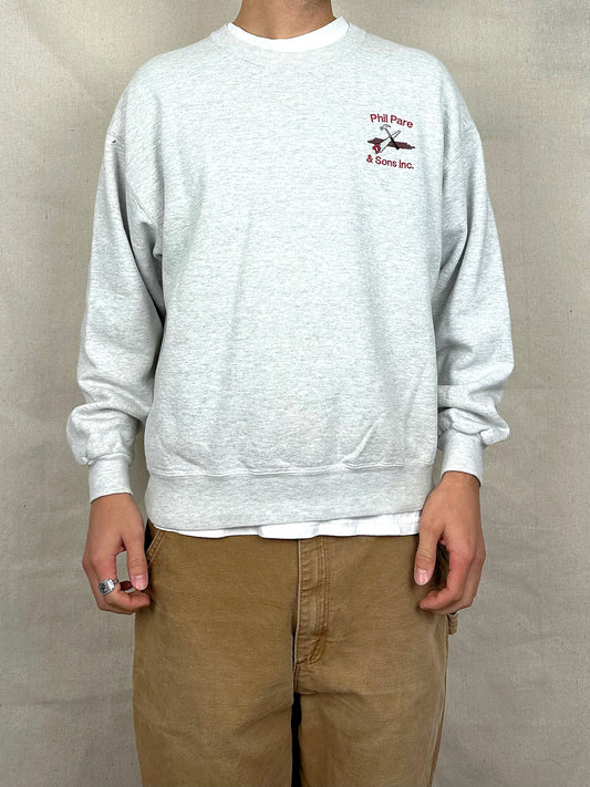 90's Phil Pare & Sons Embroidered Vintage Sweatshirt Size M
