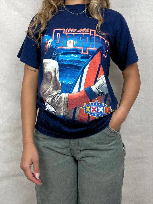 1997 Denver Broncos NFL Vintage T-Shirt Size 8