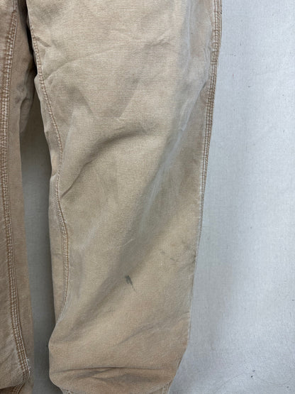 90's Carhartt Heavy Duty Lined Vintage Carpenter Jeans Size 41x32