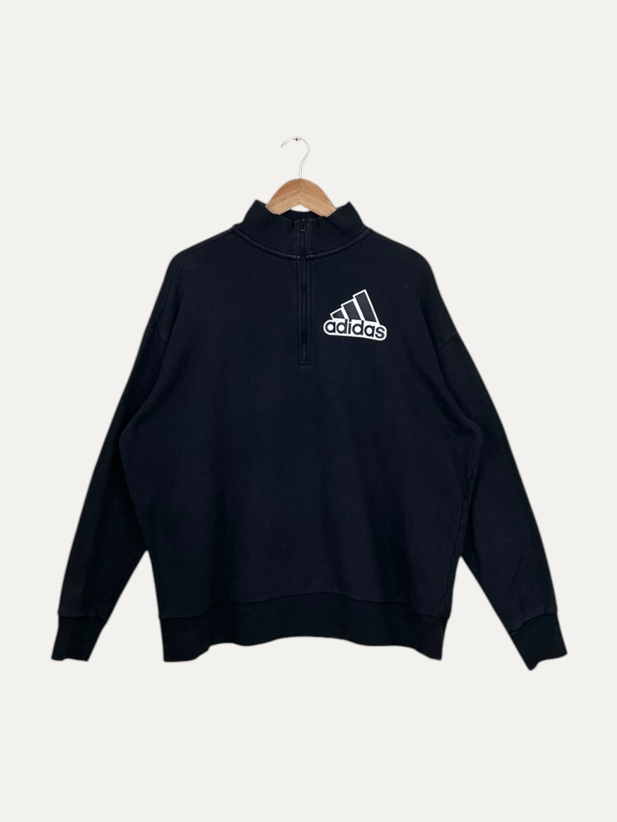 90's Adidas Vintage Quarter-zip Sweatshirt XL