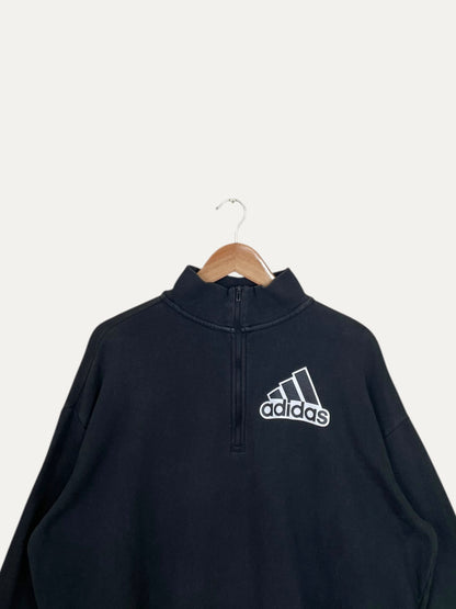 90's Adidas Vintage Quarter-zip Sweatshirt XL