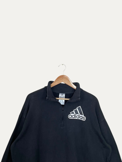 90's Adidas Vintage Quarter-zip Sweatshirt XL