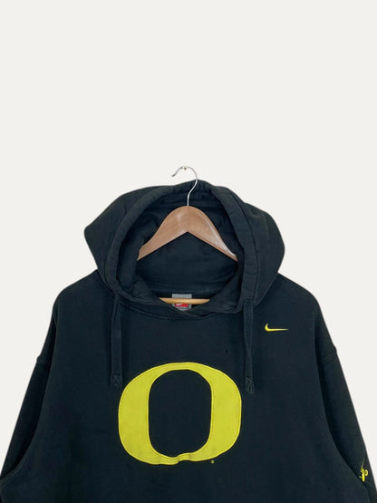 90's Nike Oregon Embroidered Vintage Hooded Sweatshirt L-XL