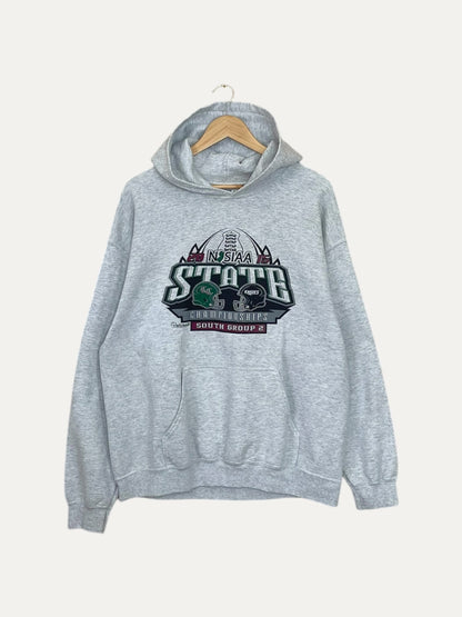 90's Pirates vs Eagles Collegiate Vintage Hooded Sweatshirt L