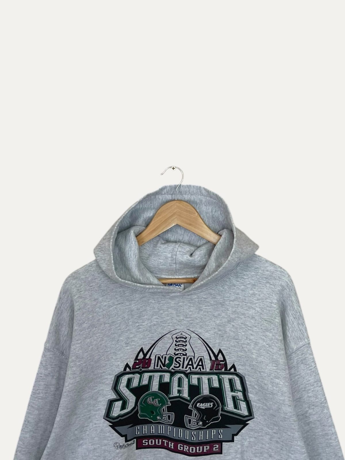 90's Pirates vs Eagles Collegiate Vintage Hooded Sweatshirt L