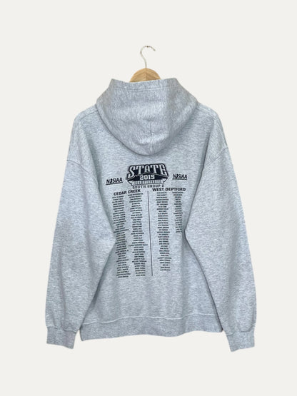 90's Pirates vs Eagles Collegiate Vintage Hooded Sweatshirt L
