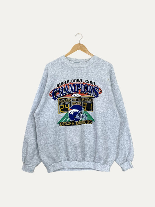 90's Broncos Super Bowl Champions Vintage Sweatshirt L