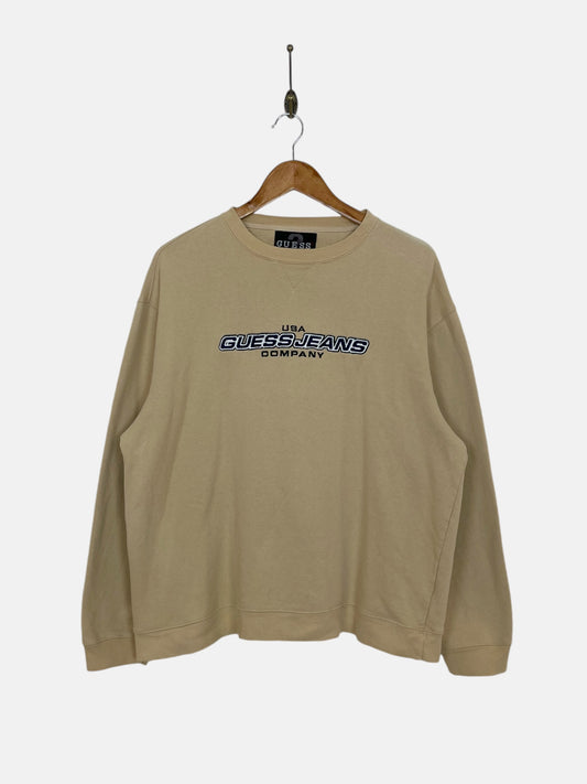 90's Guess Jeans Embroidered Vintage Sweatshirt Size M-L