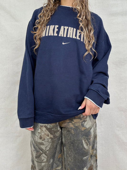 90's Nike Athletic Embroidered Vintage Sweatshirt Size 14