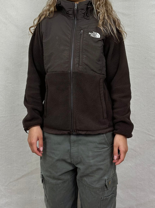 The North Face Embroidered Vintage Fleece/Jacket with Hood Size 8-10