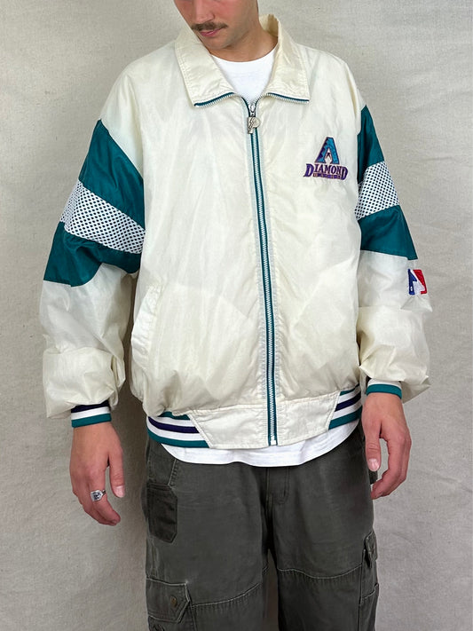 90's Arizona Diamondbacks MLB Embroidered Vintage Jacket Size L