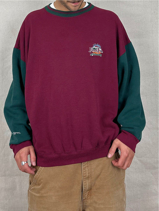 1995 NCAA Final Four USA Made Embroidered Vintage Sweatshirt Size XL