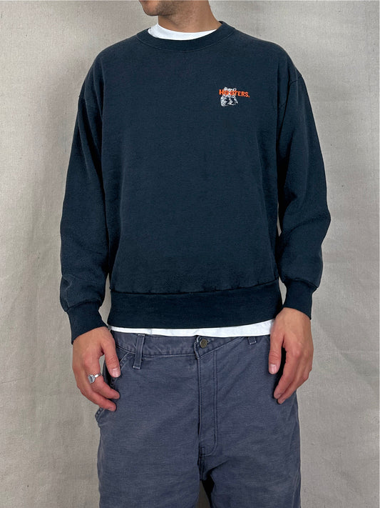90's Hooters USA Made Embroidered Vintage Sweatshirt Size 10-12