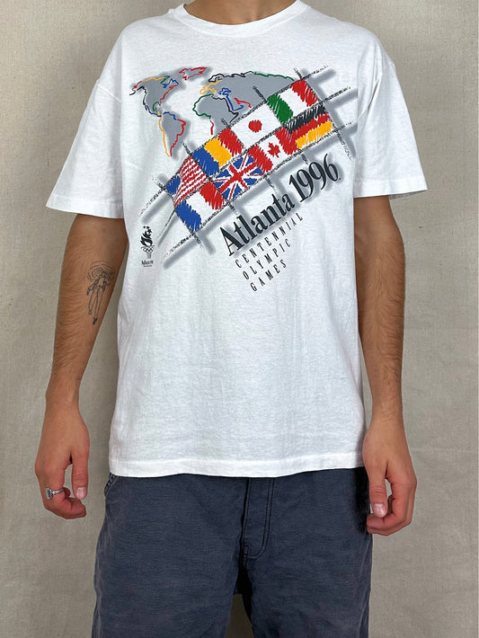 1996 Atlanta Olympics Vintage T-Shirt Size L