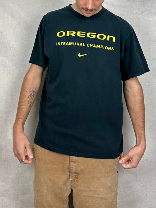 90's Nike Oregon Intramural Champions Vintage T-Shirt Size M