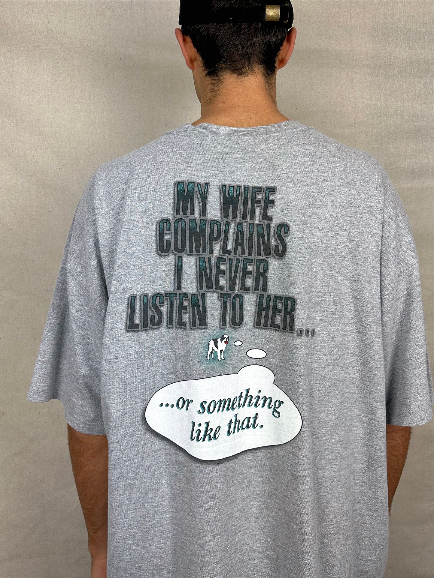 90's Big Dogs 'My Wife Complains...' Vintage T-Shirt Size 2-3XL