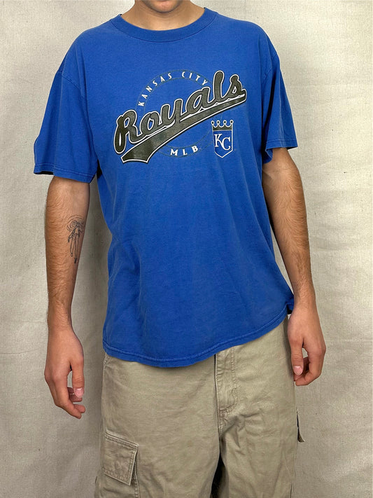 90's Kansas City Royals MLB Vintage T-Shirt Size M-L