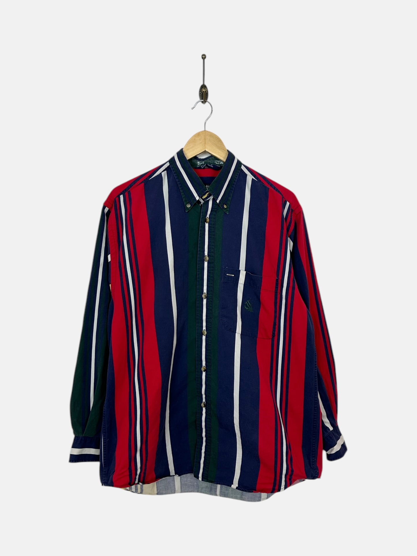 90's Nautica Emboidered Vintage Button-up Shirt Size L