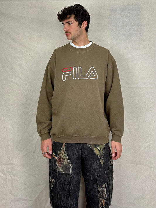 90's Fila Embroidered Vintage Sweatshirt Size L-XL